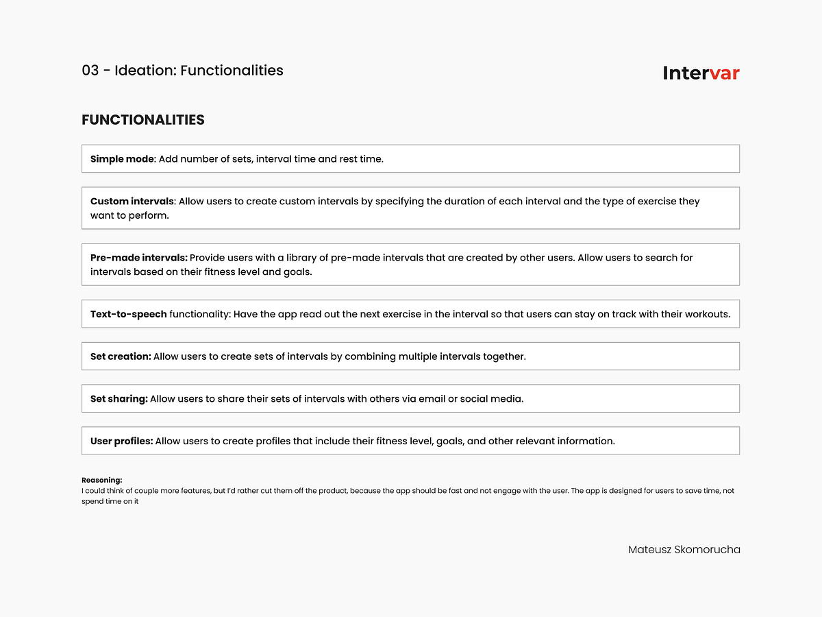 Intervar design process